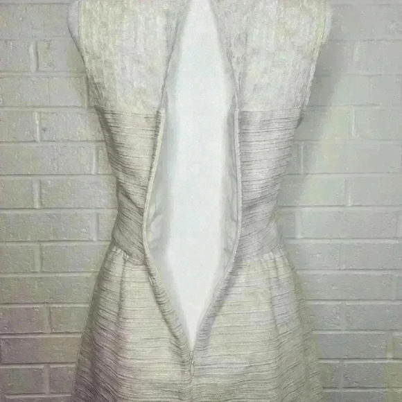 The Limited women's ivory knee length dress with lace detail size 8 - Picture 4 of 9